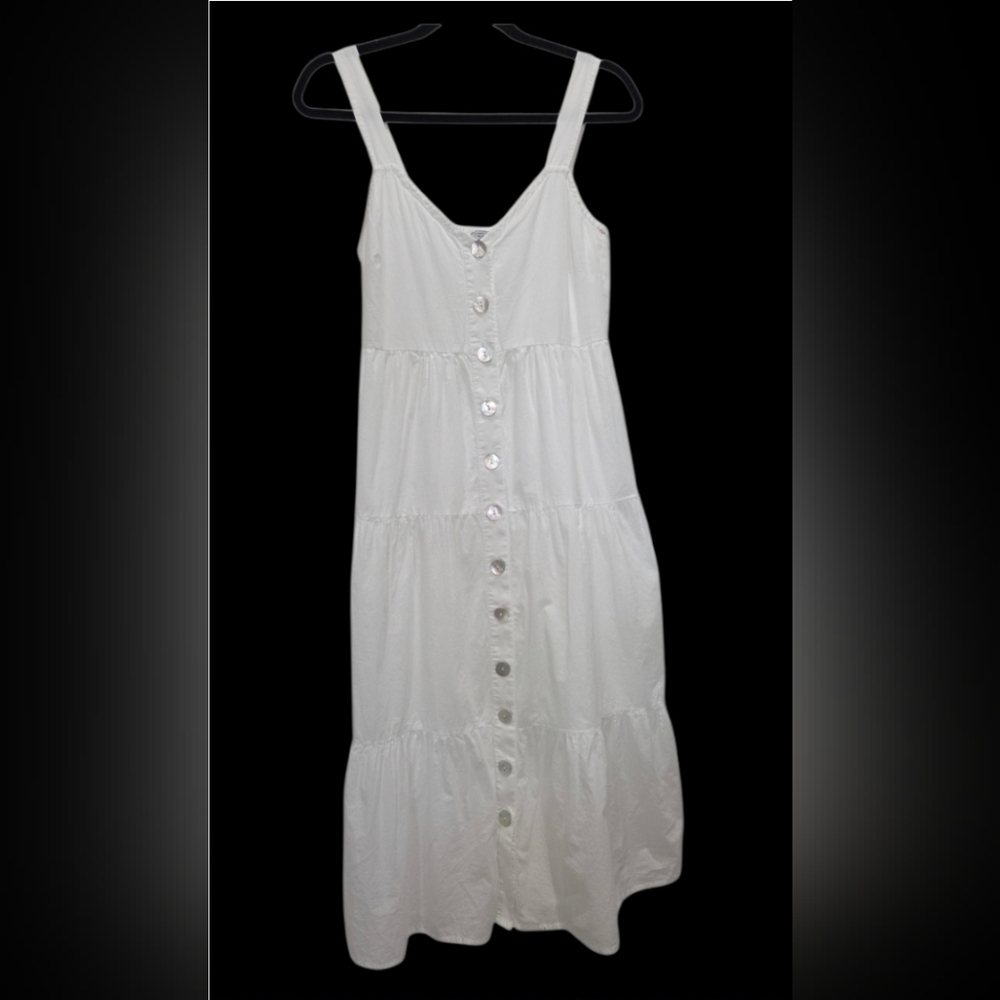 Rails Violet Tiered Cotton Voile Midi Dress In White, Nwot, XS - Picture 2 of 6